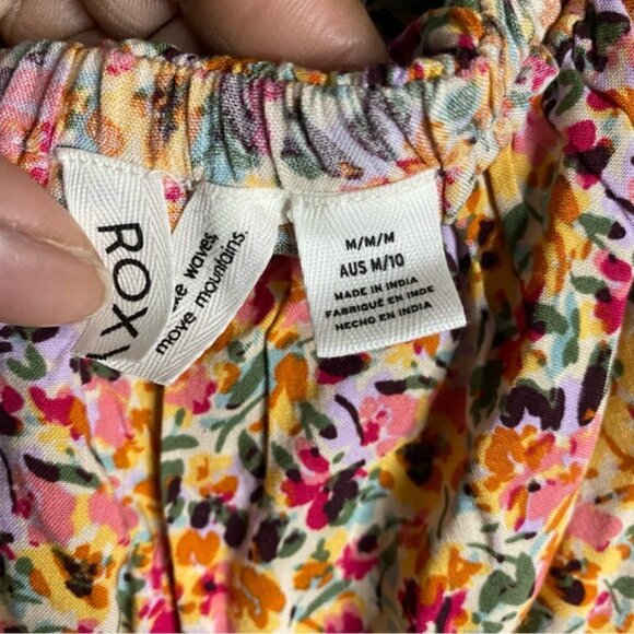 Roxy Women's Another Day Print Floral Romper - Picture 6 of 11